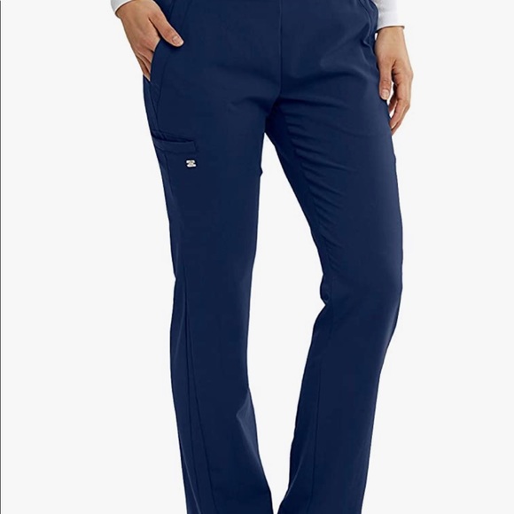 Grey’s Anatomy Signature navy Scrub top & bottom L - Picture 4 of 5